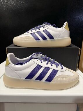 UW Huskies Player Issue NCAA Adidas Barreda Decode Lux Men's Size 7 KJ9087 W/8